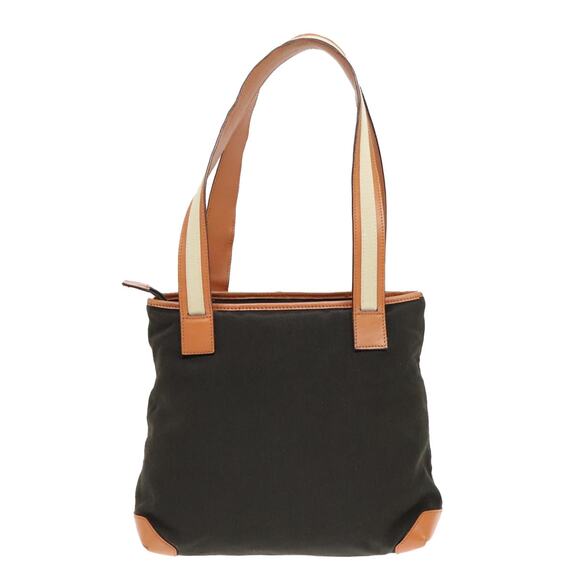 GUCCI Tote Bag Canvas Khaki Silver - Picture 3 of 13